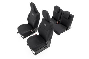 Suzuki Jimny Seat Covers - Front & Rear - Rough Country - Neoprene - 4WD - '18-'25
